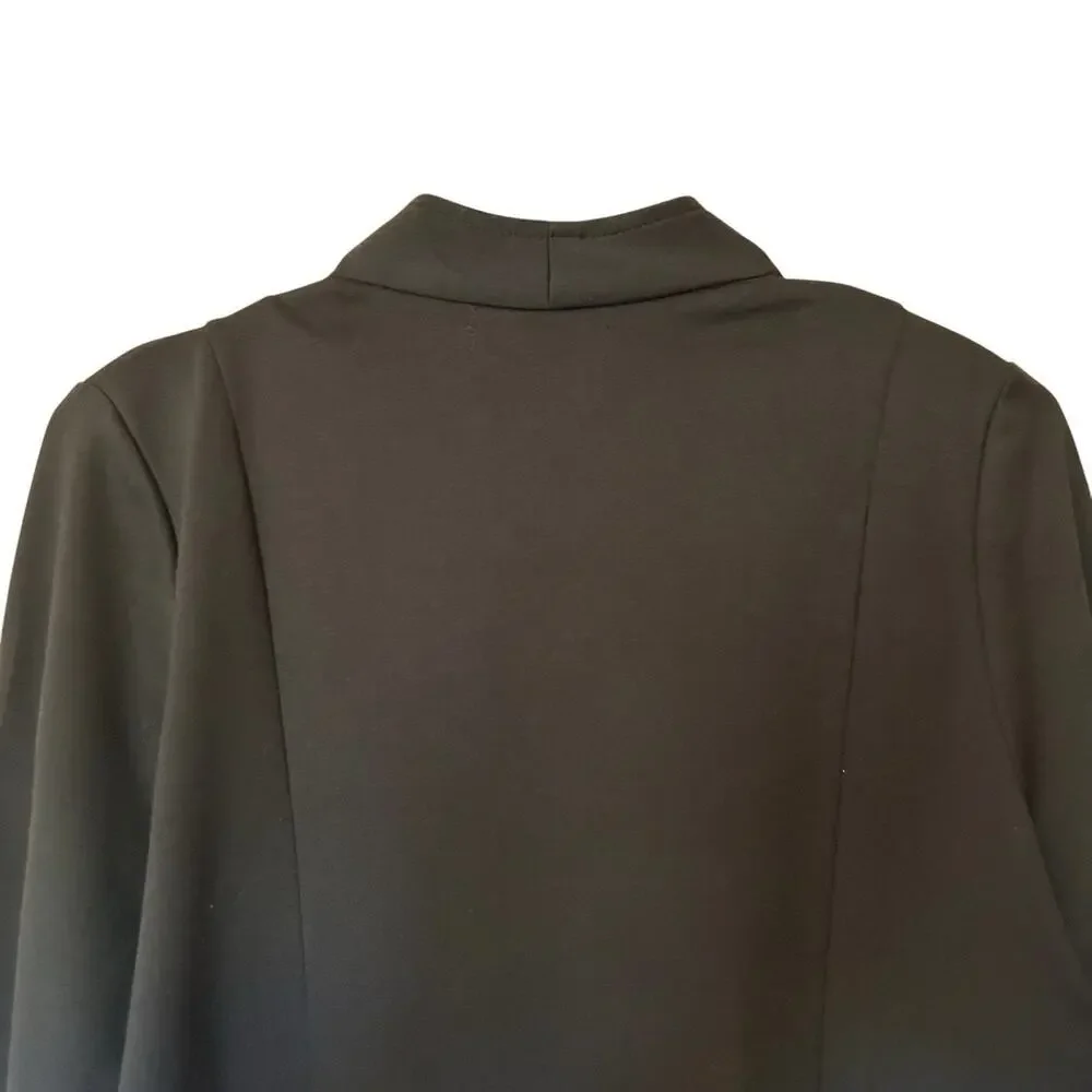 Banana Republic Women's Black Short Front Zipper Pockets Moto Jacket Size M